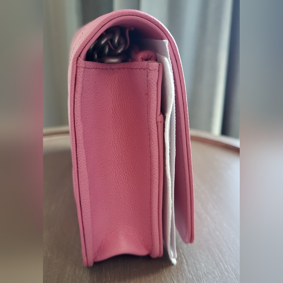 CHANEL NWT Boy WOC Quilted Caviar PINK - Picture 7 of 11